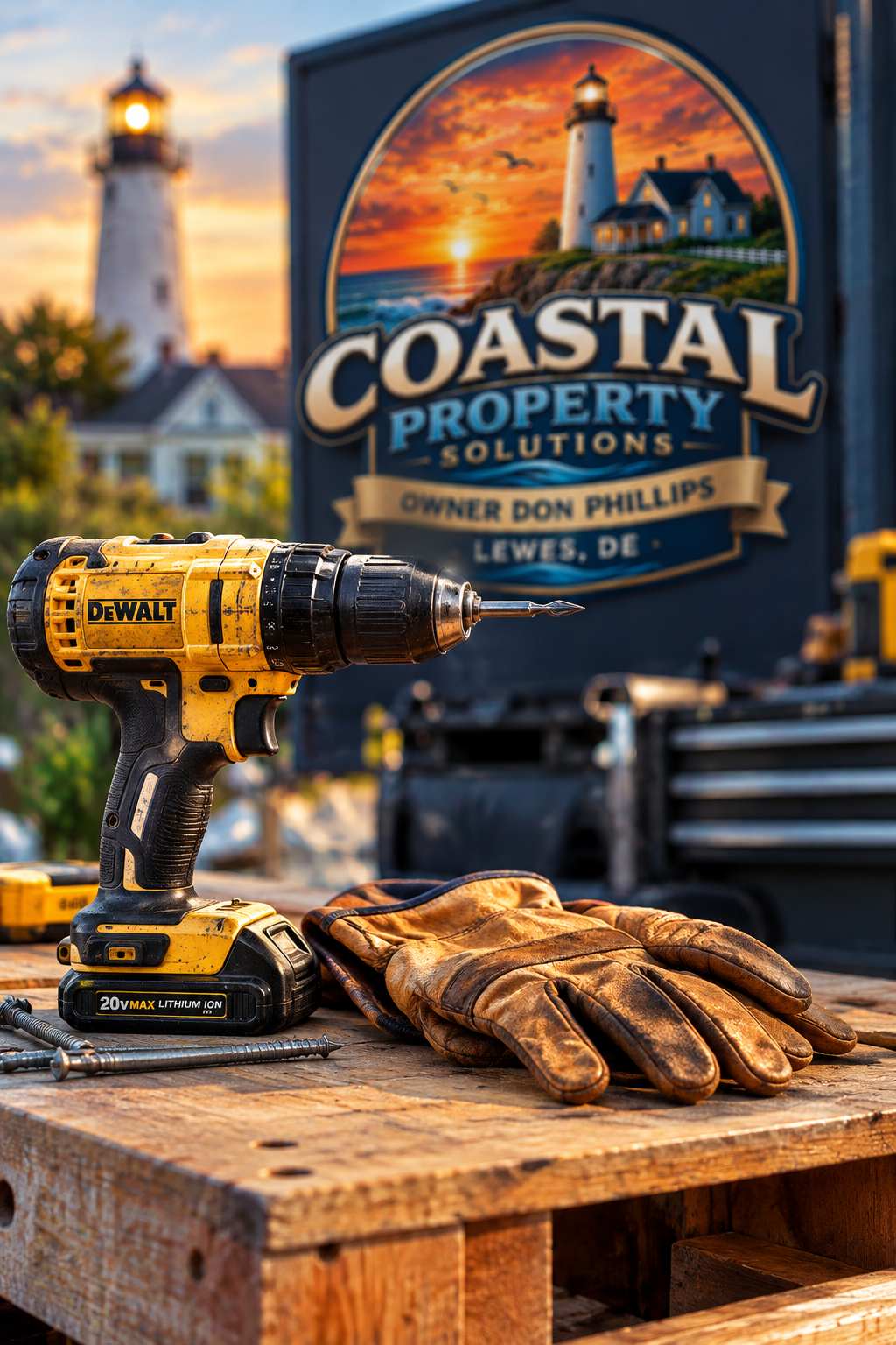 Tools and equipment ready for the next job